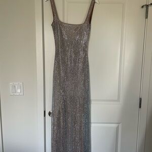 Baby boo Petra Silver Evening Gown
